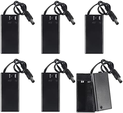 Diitao 4 отделения за батерии от 1,5 ААА, държачи за батерии (6 бр.), Кутия за съхранение с пружинным скоба за батерия
