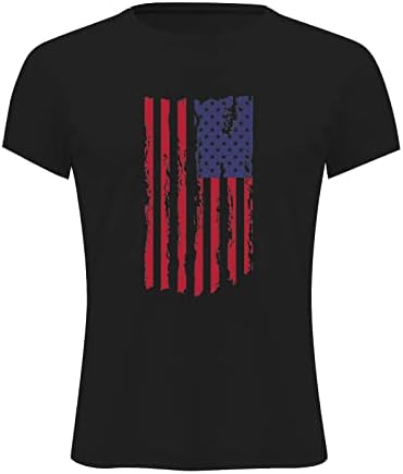 XXBR Мъжки Тениски в Деня на Независимостта, Спортни Тениски С Принтом Американския флаг, Тениска с къс ръкав, Звездно-Раиран