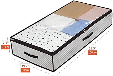Чанта за съхранение на SHIJUER, Големи Кутии за съхранение под леглото, Дебели Дишащи Чанти за съхранение на дрехи