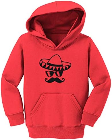 Tcombo Сомбреро и Мустаци - Мексико, Мексико Hoody за деца /Youth Руното hoody