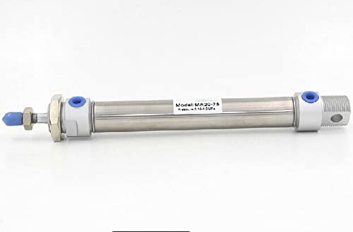 Двойно действие пневматични малки цилиндри от неръждаема стомана, 40 мм диаметър 150 мм ход MA40-150 мини въздушен цилиндър