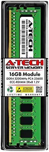 A-Tech 16 GB оперативна памет за Dell PowerEdge T440 - DDR4 3200 Mhz PC4-25600 ECC Регистриран модул за обновяване