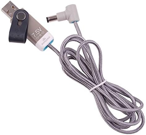 Захранващ кабел myVolts Ripcord от USB до 7.5 vdc, съвместим с монитор Philips Avent SCD520 Parent родителски блок DECT
