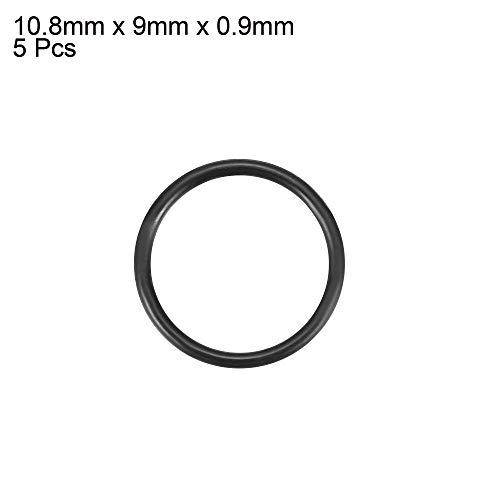 уплътнителни пръстени от нитриловой гума uxcell диаметър 10,8 мм, диаметър 9 мм, ширина 0,9 мм, Metric оборудване запечатване