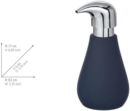 Опаковка течен сапун WENKO Sydney е с Меко на допир покритие Капацитетът 0,32 л Керамични 8,5 x 17 x 9 см Матово