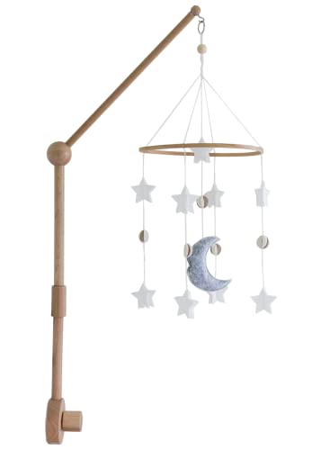 Комплект за детска стая Sorrel + Fern Moon & Stars - Включва в себе си подвижното детско креватче (Луната, Звездите