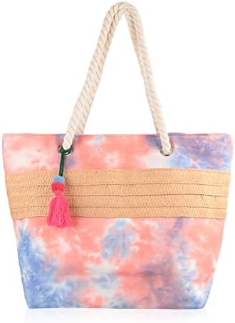 RIAH FASHION Голямо Множество Плажна чанта Еко Shopper - Холщовая на Тъканта, Пътна Чанта През Рамо В Клетката,