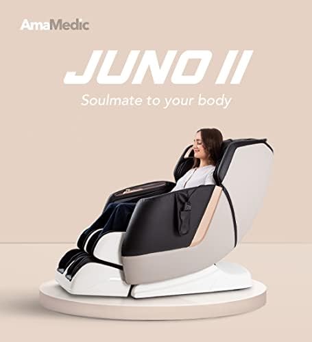 До osaki AmaMedic Juno II SL-Track Безтегловност въздушна Възглавница за цялото Тяло, Стол за Масаж Вибрации Седалки Лумбална