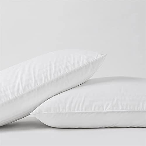 Хотелски възглавници за сън, защита на врата, е Бавен отскок, Пълнител от микрофибър, Памук калъф (Цвят: A, Размер: 48x74