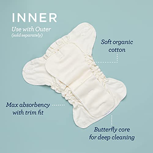 Esembly Външния калъф за подгузника от непромокаемой тъкан (мъгла) и Вътрешна пелена от плат (3 опаковки), с размер 2 - с ежедневно балсам-крем за памперси (4 унции) - Набор ?