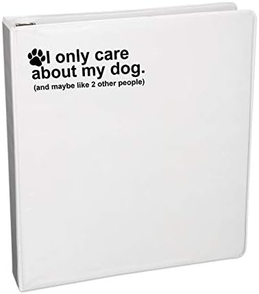 Аз се грижа само За Кучето си, бележника с стикер, Автомобилния лаптоп 5.5 (черен)