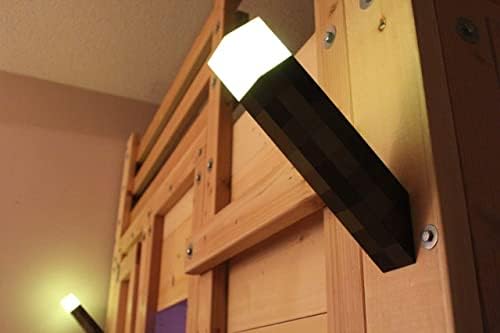 PKD Pixels лампа-фенерче от кафяв камък за закрепване към стената или ръчно USB Акумулаторна 11-инчов led монтиран