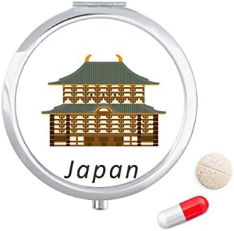 Традиционен Японски Културен Храм Калъф За Хапчета В Джоба Кутия За Съхранение На Лекарства Контейнер Опаковка