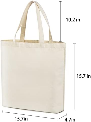 2 бр. втора употреба големи холщовые чанти-тоут, празни многофункционална холщовые чанти, подходящи за проекта Направи