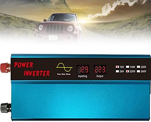 Автомобилен инвертор 1000w с чиста синусна вълна на постоянен ток 12 v/24 В променлив 220 В, с led дисплей, европейската