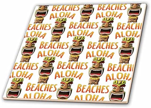 3 Начертайте забавен хавайски модел под формата на тики, плажове Алоха. - Плочки (ct_350683_1)