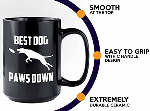 Кафеена Чаша за дресура на кучета 15 грама, черна - bwst dog paws - Треньор, Треньор на Кучета, Собственик на домашен любимец,