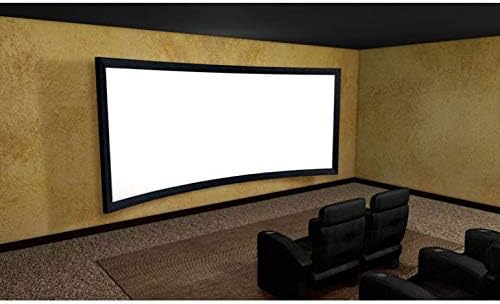 n/a 4K 16:9 Бели Тъкани Акустичен Прозрачен Адаптивни HD 3D Извити Прожекционен Екран с Фиксирани Панела за Проектиране на екрана за Домашно Кино (размер: 150 см)