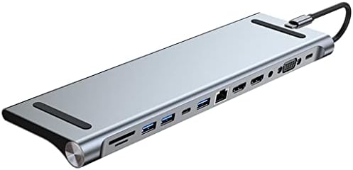 ZLXDP USB ХЪБ 3 0 Type C 4K Съвместим ТЕЛЕВИЗОР-монитор Видео Конвертор RJ-45 Ethernet SD TF Card Reader КОМПЮТРИ
