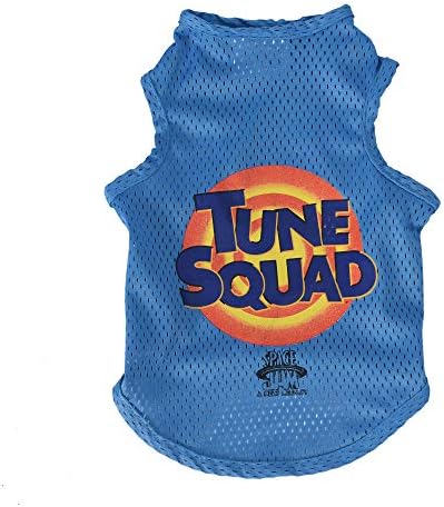 Майк за кучета LOONEY TUNES Space Jam 2 Tune Squad, Риза за малки кучета | Джърси Space Jam, Окото синя Тениска