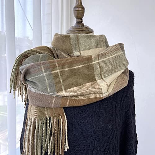 Жена есенно-зимния шал, класически шал, топло меко голямо одеяло, шал, шалове, правоъгълен шал
