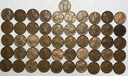 1937 P Линкълн Пшеничен Цент, Пени Ролка (50) Монети Пени Продавач Е Много Добър