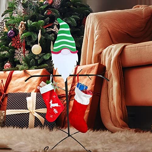 Закачалки за градински фигури на Джуджета И Коледен самостоятелен Чорапи С Декорация във формата на Клони на Снежен човек-Титуляр и Гигантски Орнамент за Окачване