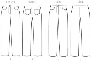 Зауженные панталони BUTTERICK PATTERNS B6327 Misses, Размер B5 (8-10-12-14-16)