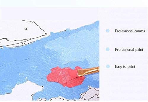 Боята по номера Комплект за рисуване с ръце Снимки Животно Магаре Декор A4 (40x50 см, Без рамка)