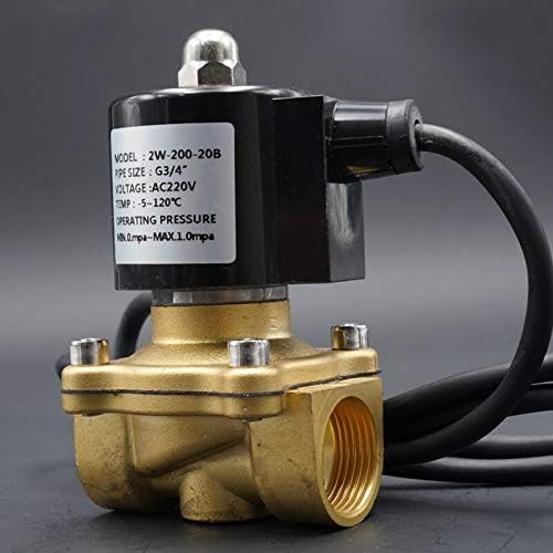 JF-XUAN Valve Водоустойчив Електромагнитен клапан, Воден клапан, Клапан 1/2 3/4 1 2, Нормално затворен, AC DC, IP68, Фонтан под вода (Спецификация: 2 , напрежение: AC220V)