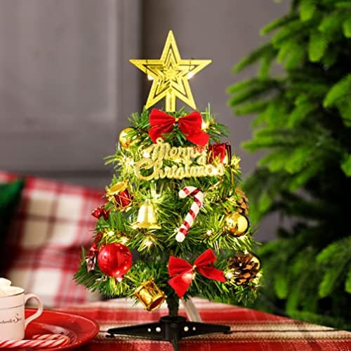 Изкуствена Бор, Коледна Мини-Ела с Подсветка: Светва Коледна Изкуствена Елха, Led Модел на Дървото е с Топла