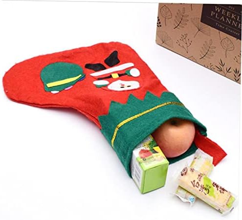 BESPORTBLE 4 бр. Коледни Чорапи Подарък Санта Чанта Коледно Дърво Висулка Чорапи Коледни Трапези Чорапи, Чанти