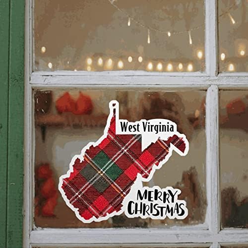 Стикер на Вратата Вирджиния, Западна Вирджиния, Карта на САЩ, Стикер на Стената, Коледни Стикери за Стена Вирджиния,