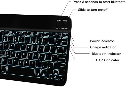 Клавиатурата на BoxWave, съвместима с детски таблета UJoyFeel Android Kids KIDS706 (7 инча) - Клавиатура SlimKeys Bluetooth