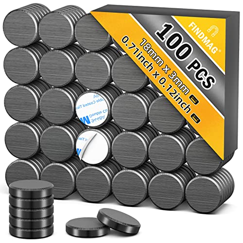 100 Опаковки Магнити за diy със самозалепваща основа, кръгли керамични Магнити, Силни Лепкави Магнити, Малки Магнити за бутоните на хладилника, на чаша Направи си сам,