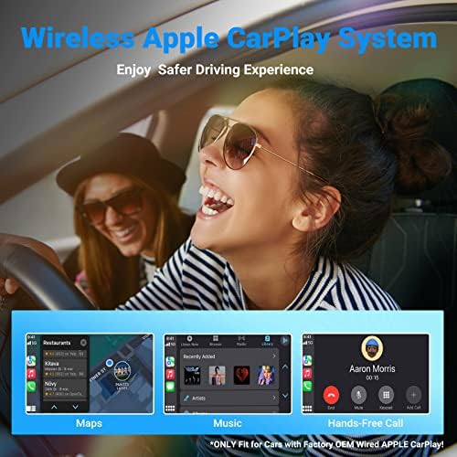 ONINCE Wireless CarPlay Adapter, 2023 безжичен ключ Apple CarPlay за преобразуване кабелна, безжична, адаптер за кола Plug