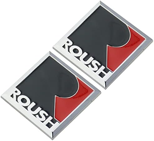 2 елемента Roush Метална Квадратна Емблема R Fender 3D Състезателни Спортни Турбо Буква Икона на Suv Купе