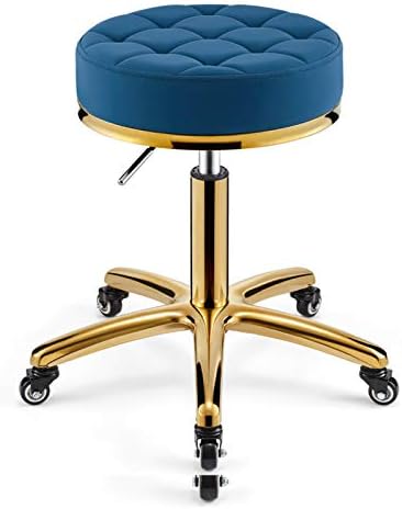 Стол за интериора на NACHEN, Въртящ се Стол за бар, с Полиуретанова повърхността, Сгъване на Кухненски Стол с въртяща се на 360 ° и Поставка за крака от Хромирана Стомана