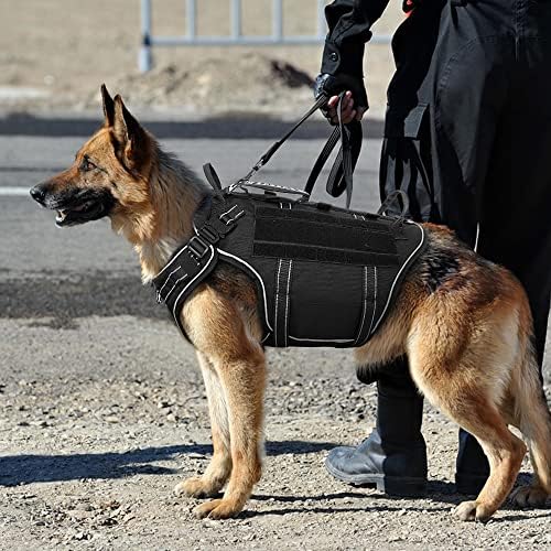 TAILUO Куче Сбруя Тактически Колани За Дресура на Кучета Без Тяга Военна Колани За по-Големи Кучета Работен