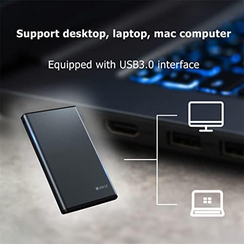 ZCMEB 2,5 HDD Мобилен твърд диск USB3.0 Дълъг Мобилен твърд диск, 500 GB 1 TB И 2 TB за Съхранение на Преносим Външен твърд диск за лаптоп (Цвят: D, размер: 2 TB)