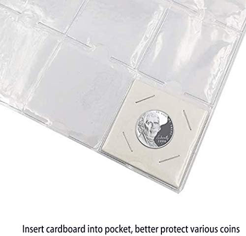 Поставка за монети - 50 БР Картонени Поставки с диаметър 17,5 мм /0,7 инча за джобове с размери 2x2 инча CS07175