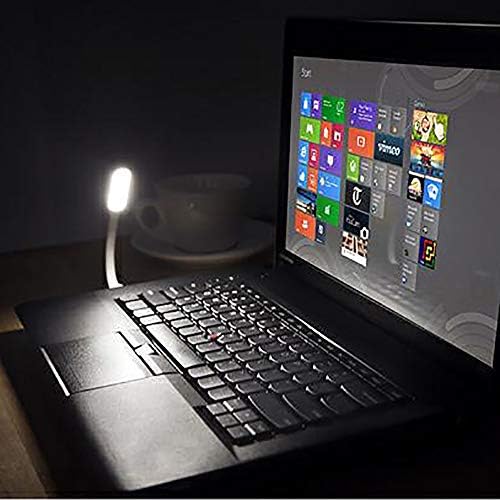 Мини Лампа Khl, USB-Подсветка на клавиатурата, Гъвкав лека нощ, щепсела и да играе, за четене, работа, обучение, дом, офис -
