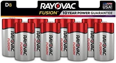 Батерии Rayovac D, Алкални Батерии Fusion Premium D Cell, брой 8