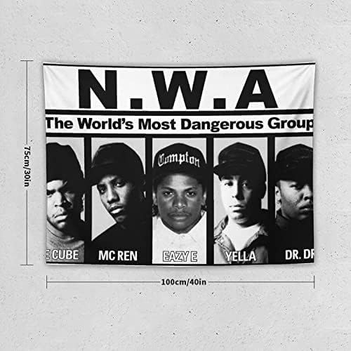 YWVWY NWA най-великата хип-Хоп Рэпперская Група Гобеленовые Плакати Произведения на Изкуството От Полиестер Естетически Стенни Артистични Щампи Домашен Модерен Инте?