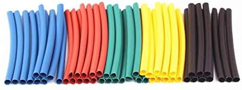 410шт 10 размери Многоцветен Полиолефин 2: 1 Безгалогенные Термосвиваеми Тръби Асортимент от Тръби За тайна Комплект кабели 5 Цвята