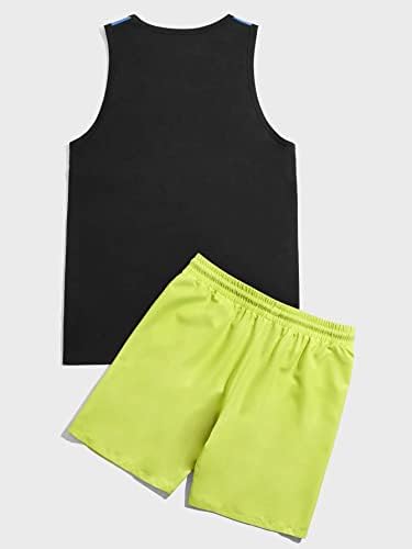 FIOXA /Мъжки облекла от две части, Мъжка риза с цветни блокчета, с тропически принтом и къси Панталони с завязками на талията