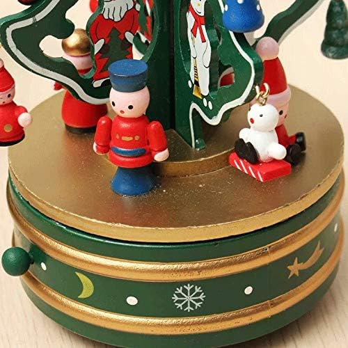 Музикалното Ковчег С изискана празнична Украса HOUKAI Merry-go-Round Коледна Въртяща се Музикална Ковчег
