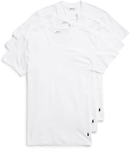 Мъжки ризи POLO RALPH LAUREN Стрейчевого класически намаляване с V-образно деколте (Големи и високи), 3 опаковки