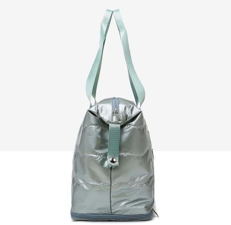 EODNSOFN Космическа Памучен Пътна чанта, Регулируем Модерна чанта-тоут за ръчен багаж, Водоустойчива чанта за Фитнес за жени