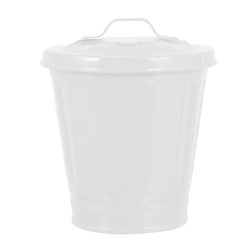 Кофа за боклук ZUKEELJT, Накрытое Мусорным кофа за масата в Хола, в Спалнята (Цвят: бял)